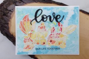 Alcohol Ink Technique and Koi Dies: Love Our Life Together