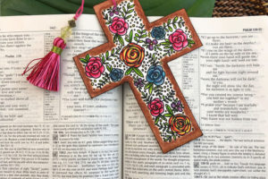 Midweek Creations With Jo Ann: Floral Cross Book Mark